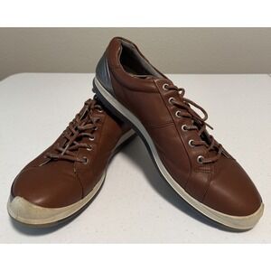 Ecco Golf Biom Hybrid 2 Men's Size 12 US Spikeless Golf Shoes Brown Yak Leather